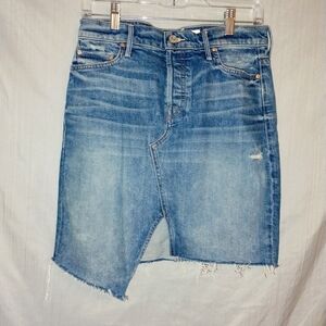 MOTHER Jean Skirt With Fun Style